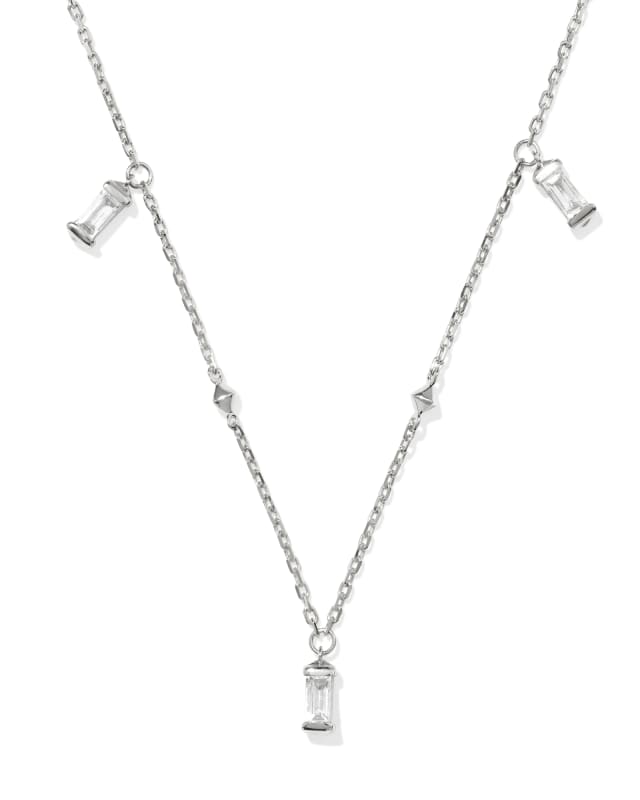 Blythe Sterling Silver Strand Necklace in White Topaz image number 0.0
